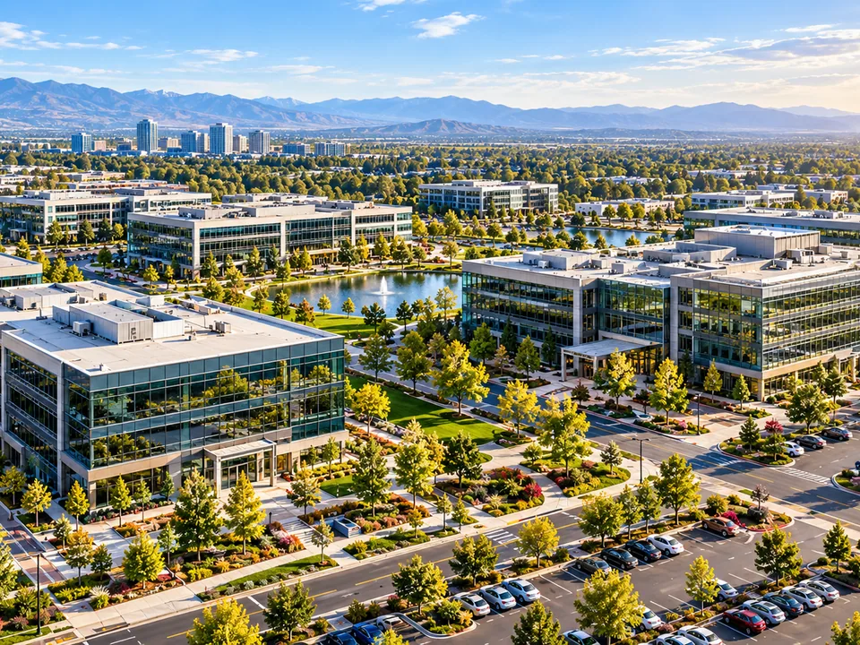 Illustrative Commercial Real Estate aerial imagery