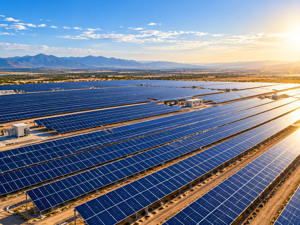 Illustrative Solar & Renewables aerial imagery